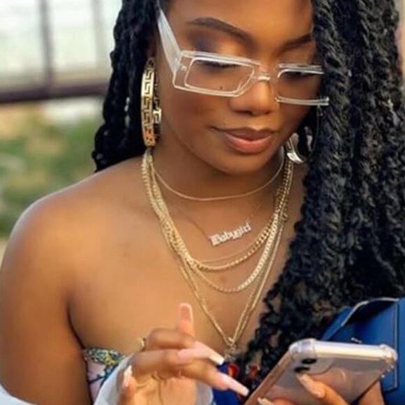 Driving Vintage Fashion Narrow Square Glasses - Picture 2 of 6